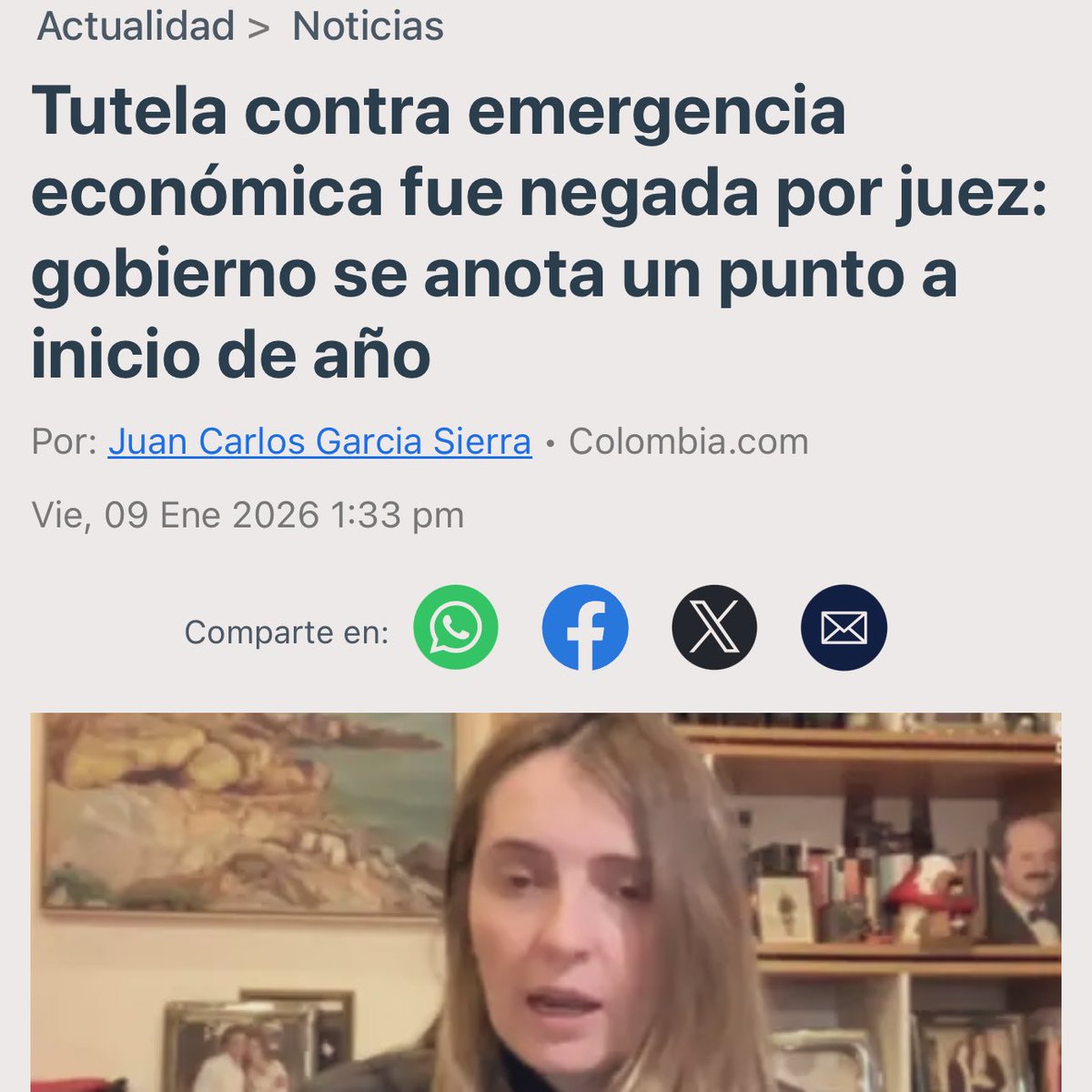 Otra derrota para la oposición, otra victoria para los sectores más vulnerables del país.
El decreto de emergencia económica del pdte <a href="/petrogustavo/">Gustavo Petro</a> continúa su camino. Paloma Valencia y sus aliados intentaron tumbarlo, pero un juez negó la pretensión por improcedente.
