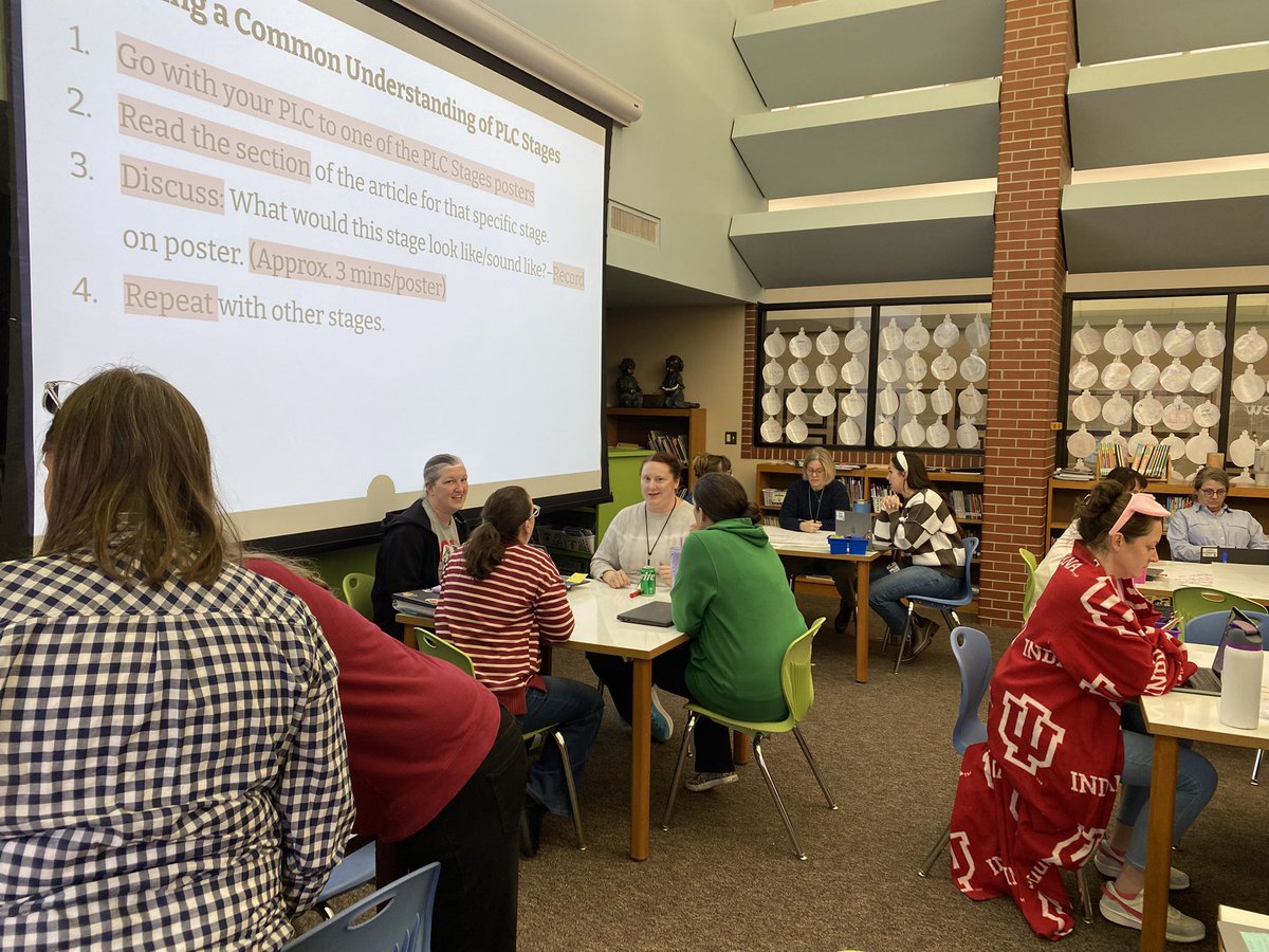 MrsSarahHenry's tweet photo. Yesterday, I facilitated a staff professional learning at Riverview ES in Elkhart Community Schools around PLC Work!

#AlignYourArrows @HuffLarry https://t.co/2wseFc8RCU