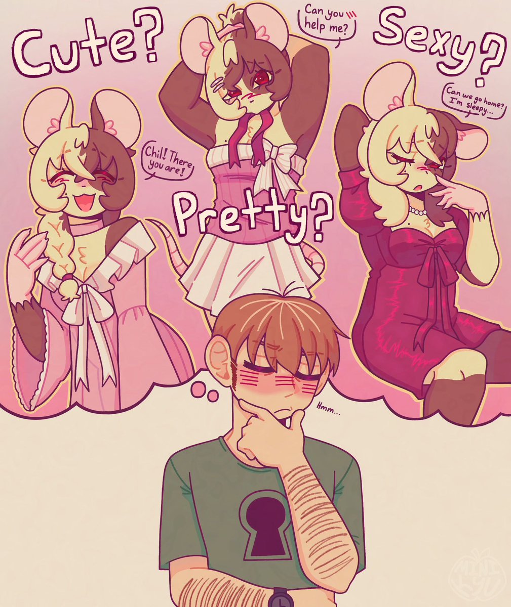 Mini_Kyu_'s tweet image. [🐭🍺]

how to describe them? 

#yumeship #chilchirp #mousetrap #riako