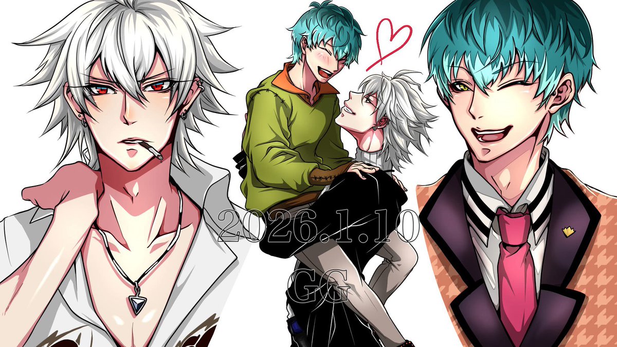 やっぱりさまささが好き🫶 #碧棺左馬刻 #白膠木簓 #ヒプノシスマイク