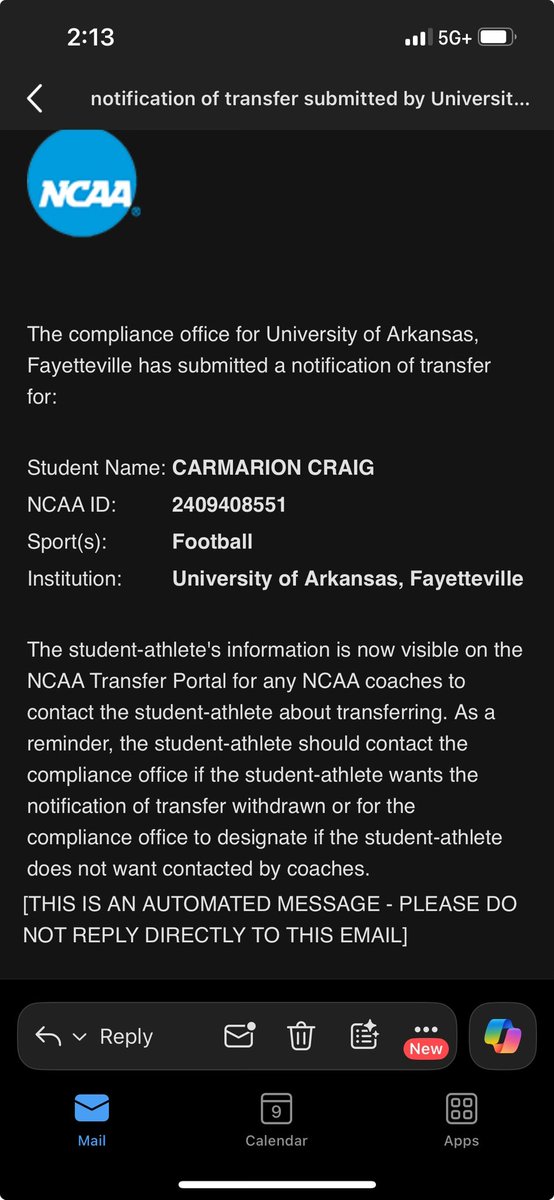 Carmarion “Bubba” Craig tweet media