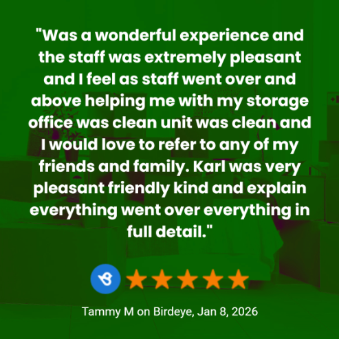 gss_global's tweet photo. Thank you for your kind words, Tammy! Welcome to Global Self Storage! https://t.co/TRaCI6JOj8