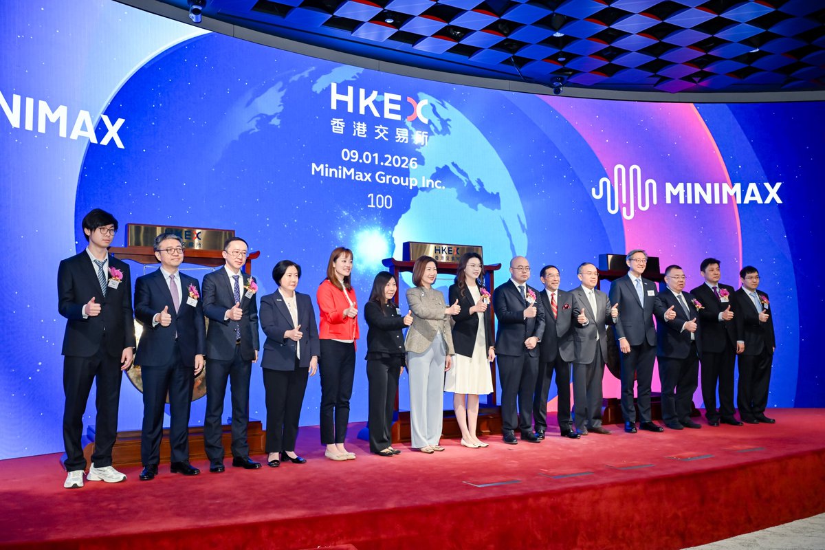 MiniMax IPO ceremony