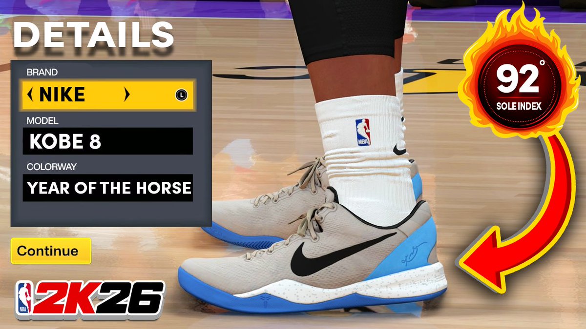 🧪 New Shoe Drop 🧪

Kobe 8 Year of the Horse

youtu.be/HkvMp_En-ag

#thesolelab #solenation #nba2k26 #nba2k #nike #kobes #kobe8 #LunarNewYear