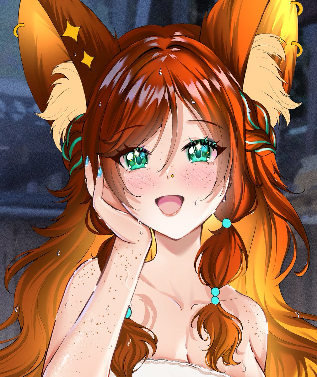 Onsen YCH WIP ✨🦊

#VGenComm