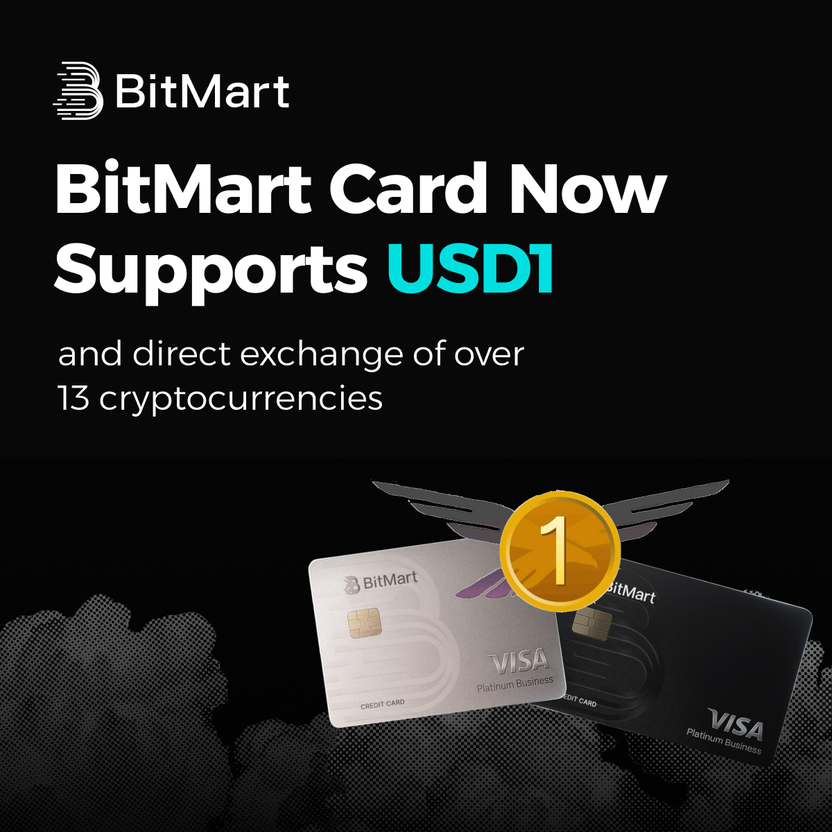 💳 #BitMartCard now supports direct exchange of #USD1 @worldlibertyfi. More  options. More flexibility. 👉 Apply now and enjoy seamless direct exchange  across 13 cryptocurrencies: https://t.co/VVu2y48PFG