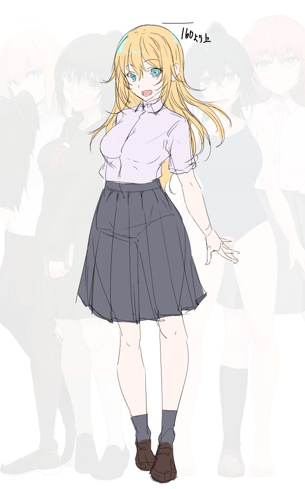 次キャラ ラフ案
アンケ取りますよ 