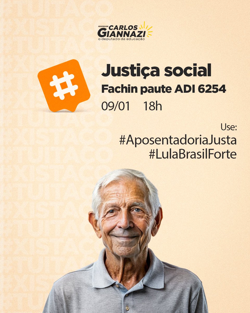 Em defesa dos direitos dos aposentados e pensionistas! Nossa luta contra o confisco continua, queremos a devolução dos proventos!  Vamos somar pela retomada do julgamento no STF e a inconstitucionalidade do artigo 149 da EC 103! #AposentadoriaJusta #LulaBrasilForte
