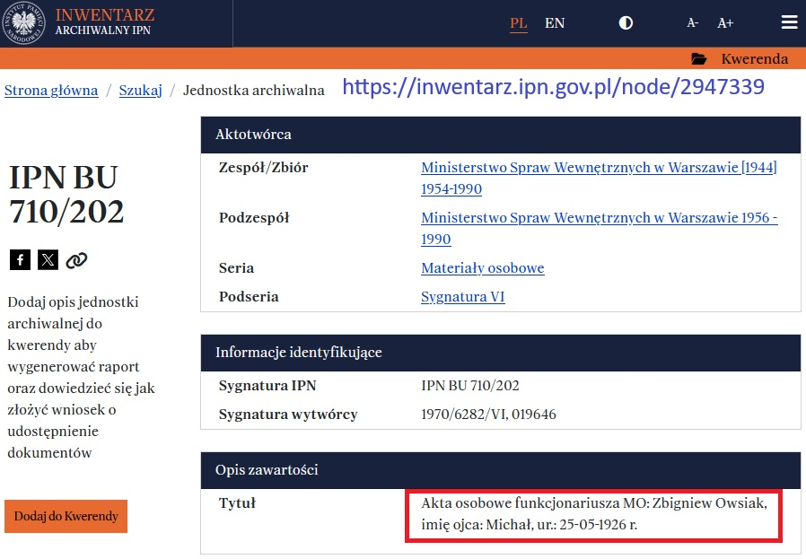 #RezymTuska zaciera ślady karier swoich poprzedników w reżymie komunistycznym.
Archiwa zdewastowali, IPN zniszczyli, na szczęście w internetach niewiele ginie.
Poniżej przykład niejakiego Owsiaka, milicjanta, który karierę robił w czasach najkrwawszych zbrodni reżymu:👇