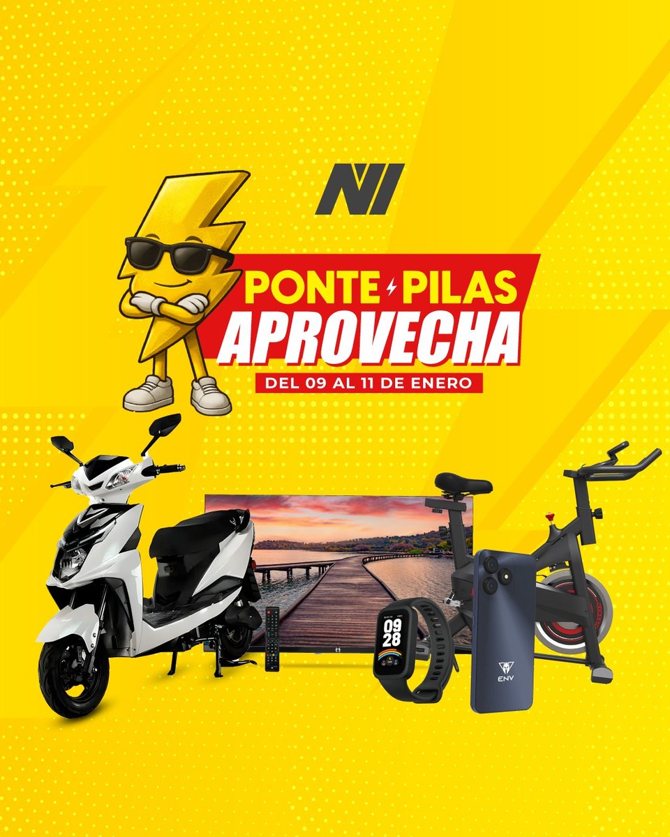novicompu's tweet image. 🎁✨ Novinauta: compras con increíbles obsequios
¡Ponte pilas! ⚡ Solo del 9 al 11 de enero.
¡Visita la tienda Novicompu más cercana y aprovecha! 🚀🛒

#Novinauta #Novicompu #Obsequios #Promoción #Enero #Ofertas
