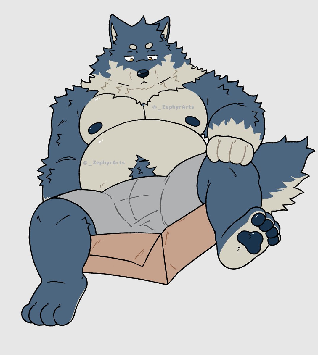 _ZephyrArts's tweet image. he thinks he's still a puppy