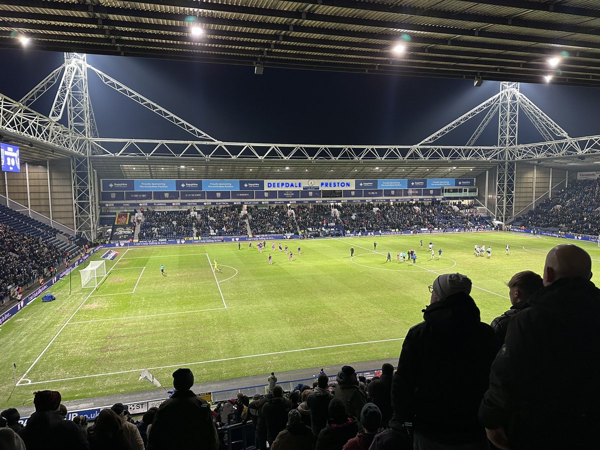 Statthopper's tweet photo. Game 82 of 25/26
Ground 598
My first @EmiratesFACup game of the season and it’s a Lancashire derby at @pnefc. Great stadium and a great atmosphere.  #groundhop #groundhopping https://t.co/1mqRoFblTk