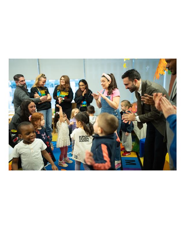 NYCMayor's tweet image. This morning, Ms. Rachel and I visited District 2 Pre-K Center, where we sang and read with the wonderful students and educators. We also discussed universal childcare - and how we're making it happen for NYC!