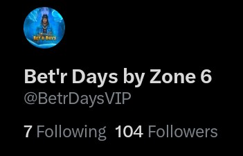 Well.. y'all did it 😂 
So I'll keep my word.
$50 lifetime memberships ALL weekend.
DM me to snatch yours up!

Trust me when I say you'll make this back tonight.. and you'll NEVER have to pay a monthly fee again.
<a href="/BetrDaysVIP/">Bet'r Days by Zone 6</a>

#BetrDays
#GamblingX