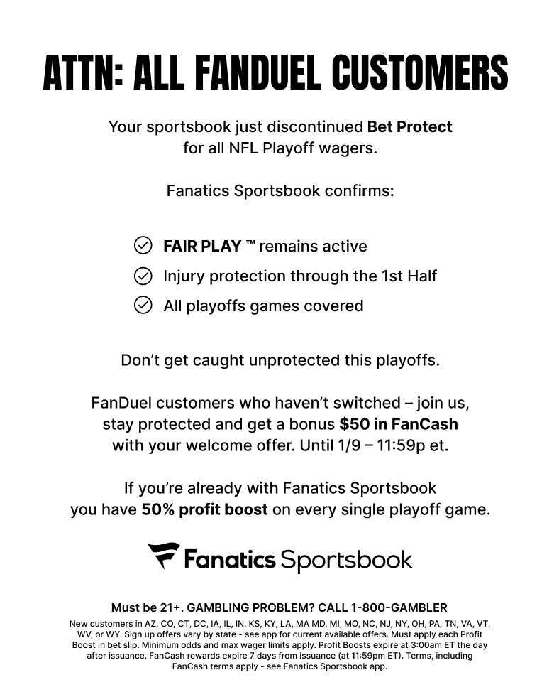 FanaticsBook's tweet image. FanDuel: "injuries happen lol"
Us: