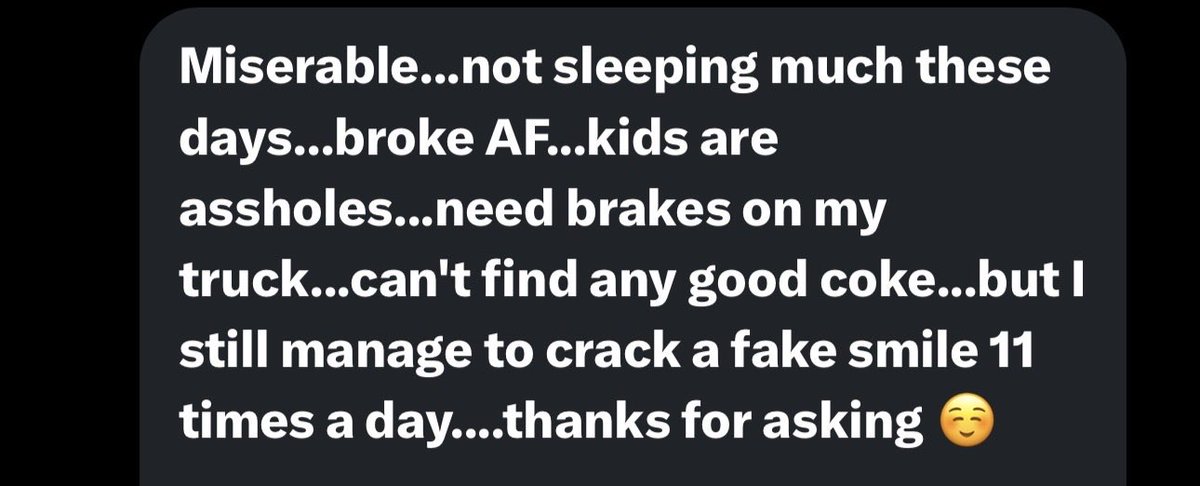 turtledumplin's tweet image. Me: how have you been?

Them: