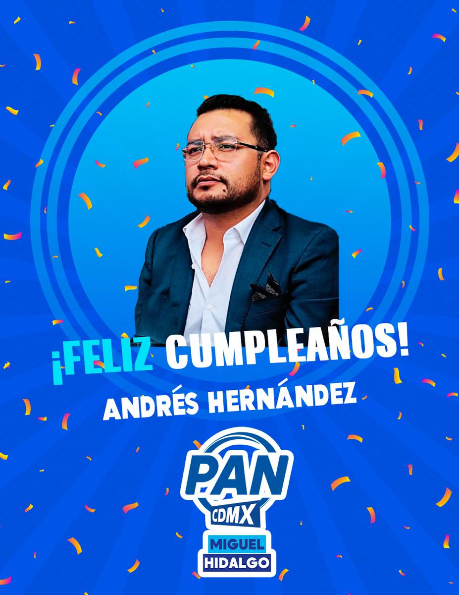 ¡Muchas felicidades a nuestro amigo y Secretario General, <a href="/Andreshdez_alc/">Andrés H Alcántara</a>
Que pases un día increíble rodeado de tus seres queridos y que sigan los éxitos para todo el equipo. ¡Un fuerte abrazo de parte de todo el comité!

#CDDTMH