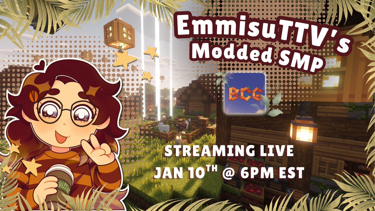 HI FRIENDSSSS!!
I've finally recovered from having tonsillitis and am excited to return to streaming!! 

I'll be live tomorrow to catch up with you all and to then launch my community modded MC server!! 

See you all tomorrow at 6pm EST :>