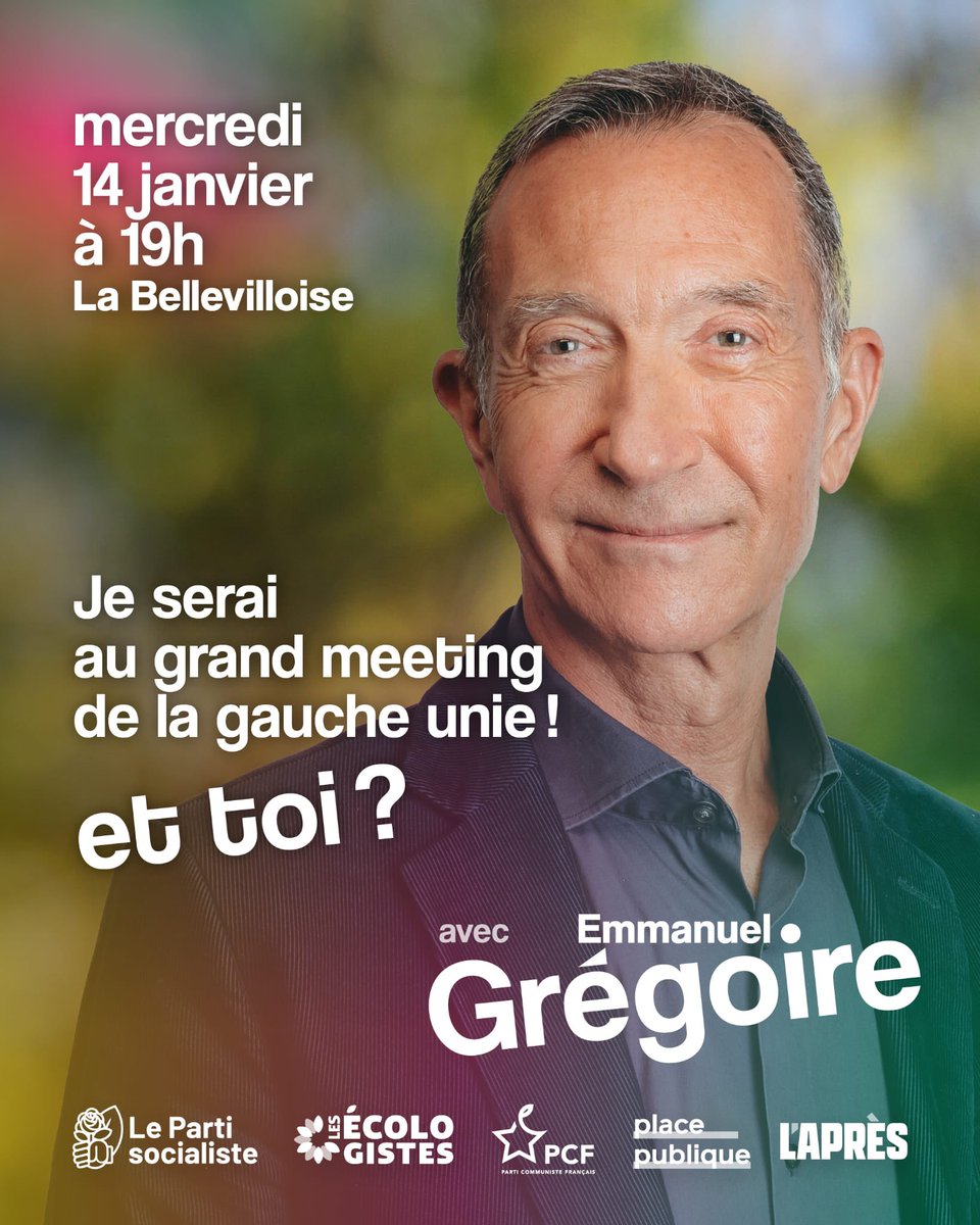 le19_qu_on_aime's tweet image. 📣À vos agendas ! Grand meeting de la gauche unie #Paris
