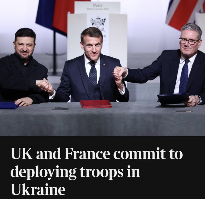 DietHeartNews's tweet image. Zelensky's backers, particularly France and UK, have proposed sending troops to Ukraine after a ceasefire. Russia has repeatedly rejected the idea, saying it would not accept a NATO presence in Ukraine and that so called "peacekeepers" would be treated as “legitimate targets.”…