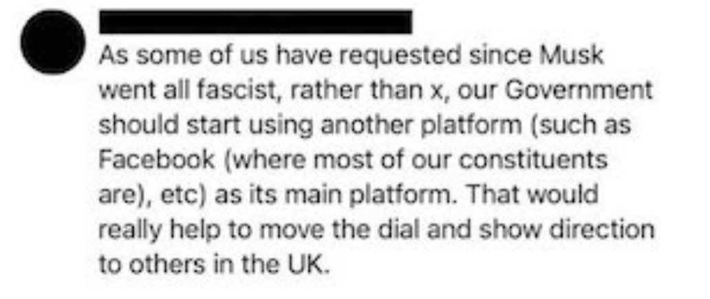 🚨🇬🇧 PICTURED: THE REAL REASON THEY WANT X BANNED IN BRITAIN

Leaked messages show Labour figures openly discussing abandoning X because they believe Elon Musk has gone “all fascist” and want the Government to move communications to platforms they can better control.

This has