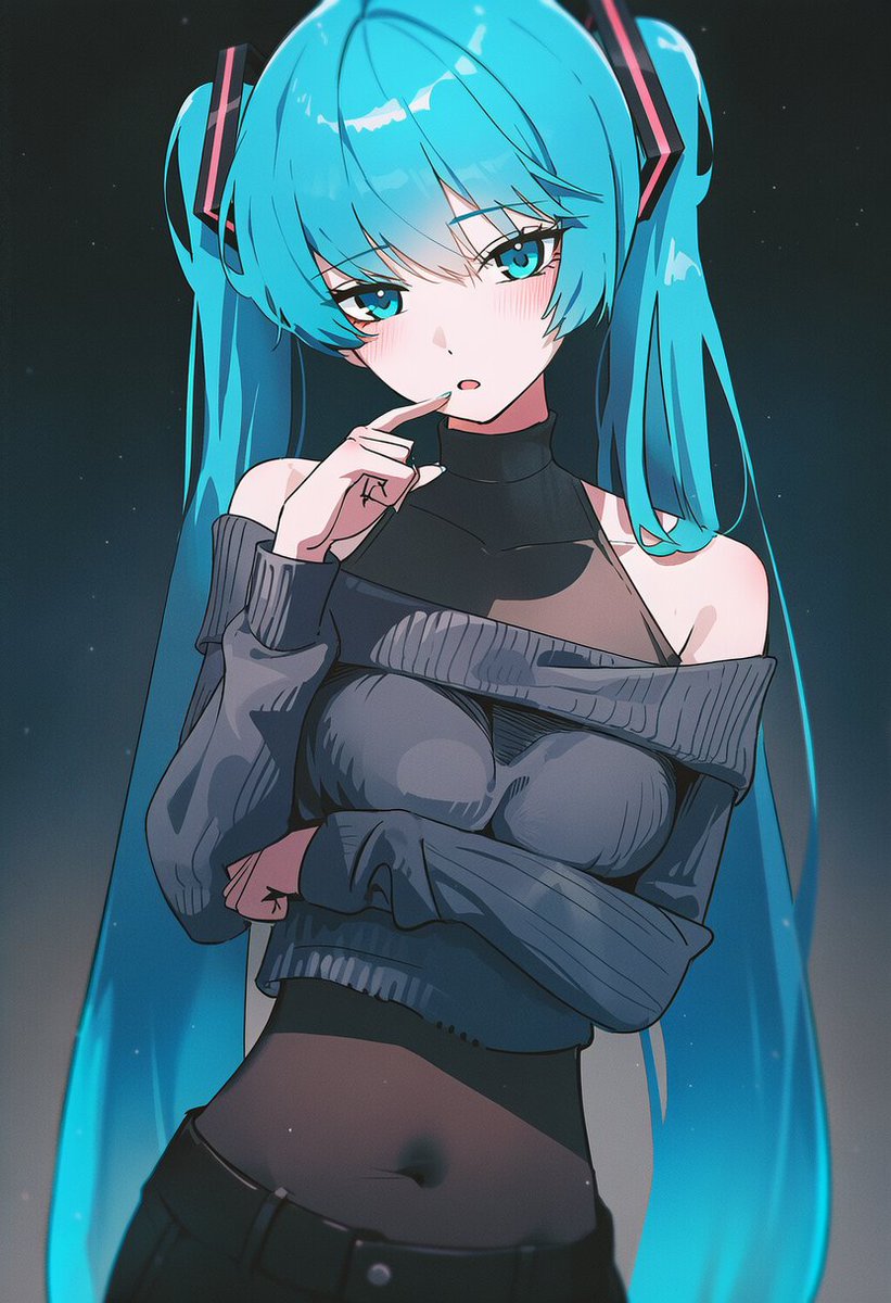RandomAILewds's tweet image. Was playing around with outfit tags and remembered this combo

#HatsuneMiku