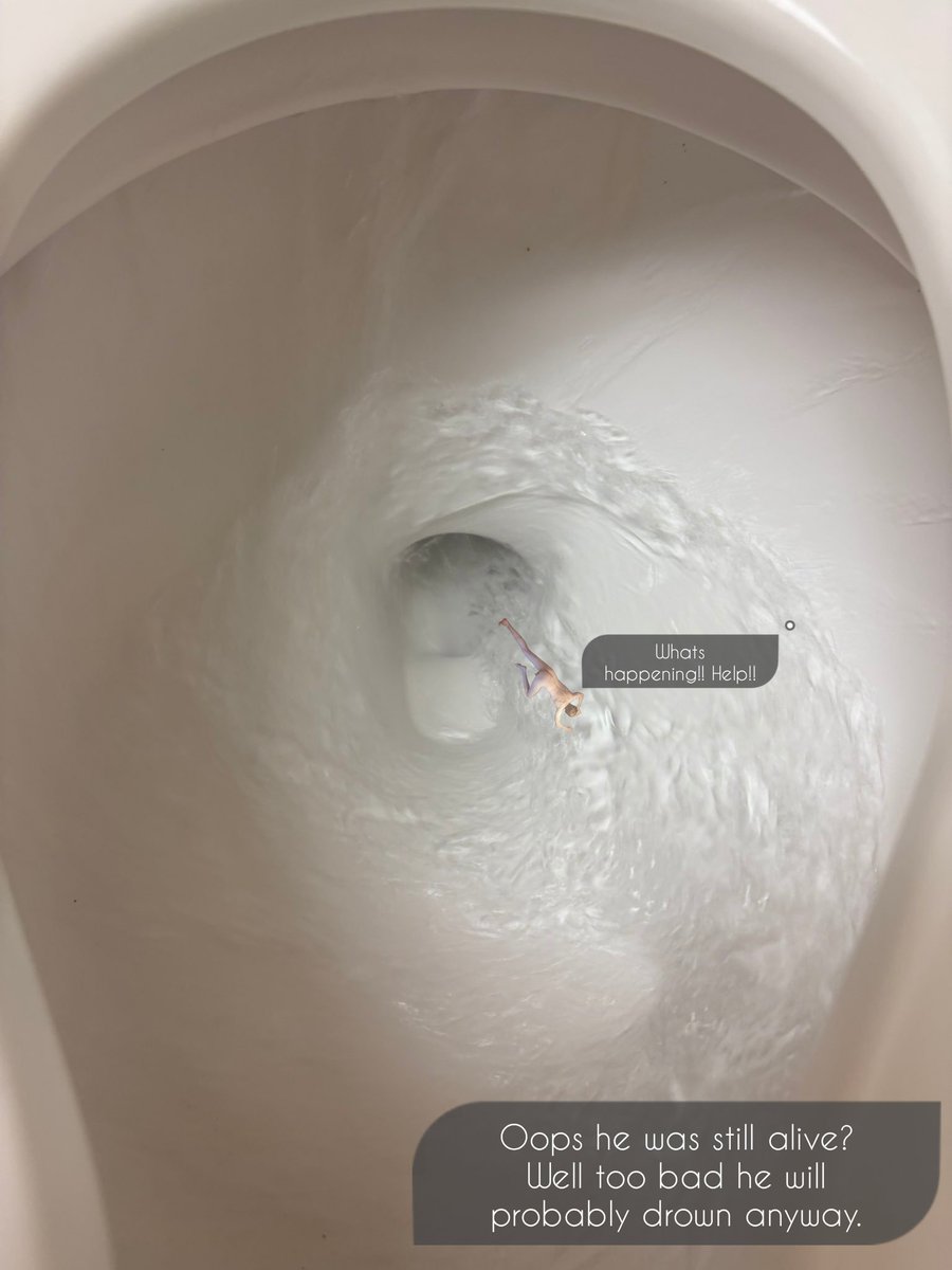 Timdejong179's tweet image. A journey through @GiantessKayla Part 6/6

You had reached the endstation of Kayla's digestive track and were now about to exit it as she sat down on her toilet. After she was done she flushed thinking you couldnt have survived your journey anyway.

#Sizetwitter #Vore #Giantess