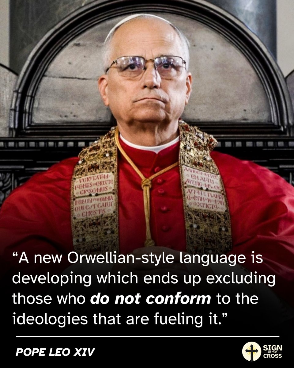 For the first time, Pope Leo CALLS OUT the Woke agenda.
