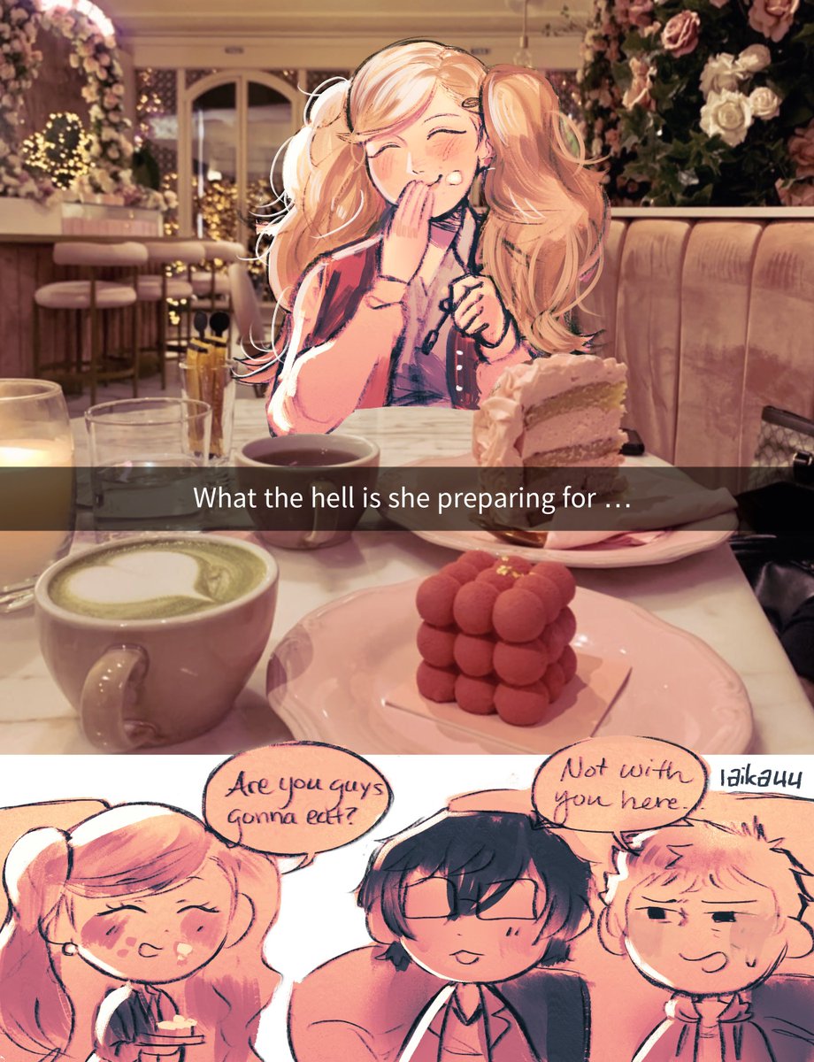 laikauu's tweet image. The shujin trio that one time #persona5 #P5R