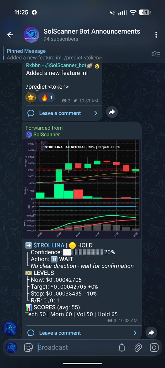 rxbbnsol's tweet photo. Dave been cooking more tools for y'all on @SolScanner_Bot - definitely go give it a try and let me know what you think!

$SOL $WIF $BONK https://t.co/Co5eQfIktD