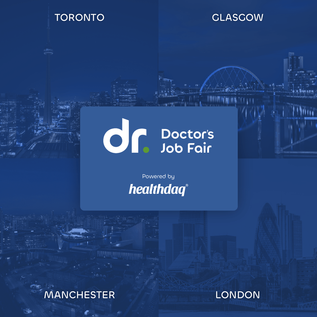 doctorsjobfair's tweet photo. The Doctor's Job Fairs are back for 2026! 🎉
📍 Toronto – 25 Apr (NEW!)
📍 Glasgow – 17 Oct (NEW!)
📍 Manchester – 21 Oct (NEW!)
📍 London – 24 Oct
Connecting medical talent with opportunity. More details coming soon.
#DoctorsJobFair #JobFairs2026 #MedicalJobs #MedicalRecruitment https://t.co/uB6ZXhqEhn