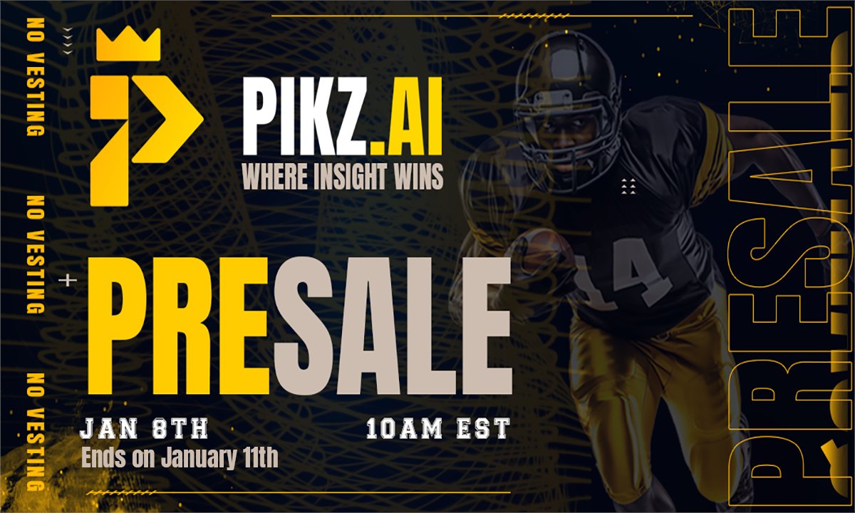 ETH_Daily's tweet image. 👀 ETH builders, take a look

$PIKZ ICO is live — an Ethereum-native token powering @pikzdotai, where AI, sports data, and DeFi incentives converge into the ultimate sports prediction platform ⚡️

Claim 10 free picks at pikz.ai

pinksale.finance/launchpad/ethe…
