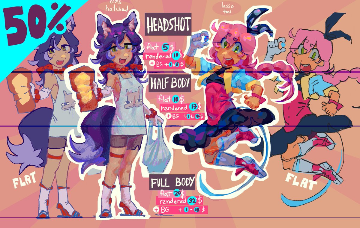 cookiecat009's tweet photo. 🔆trial test commissions !!!🔆

i’m trying to figure out the commission business so commission me by the 50% my average prices! it’s a limited thingy and i’m taking only a small amount of commissions so chop chop!

DM if interested!
#commissionopen #commissions https://t.co/eAYjVjl2tr