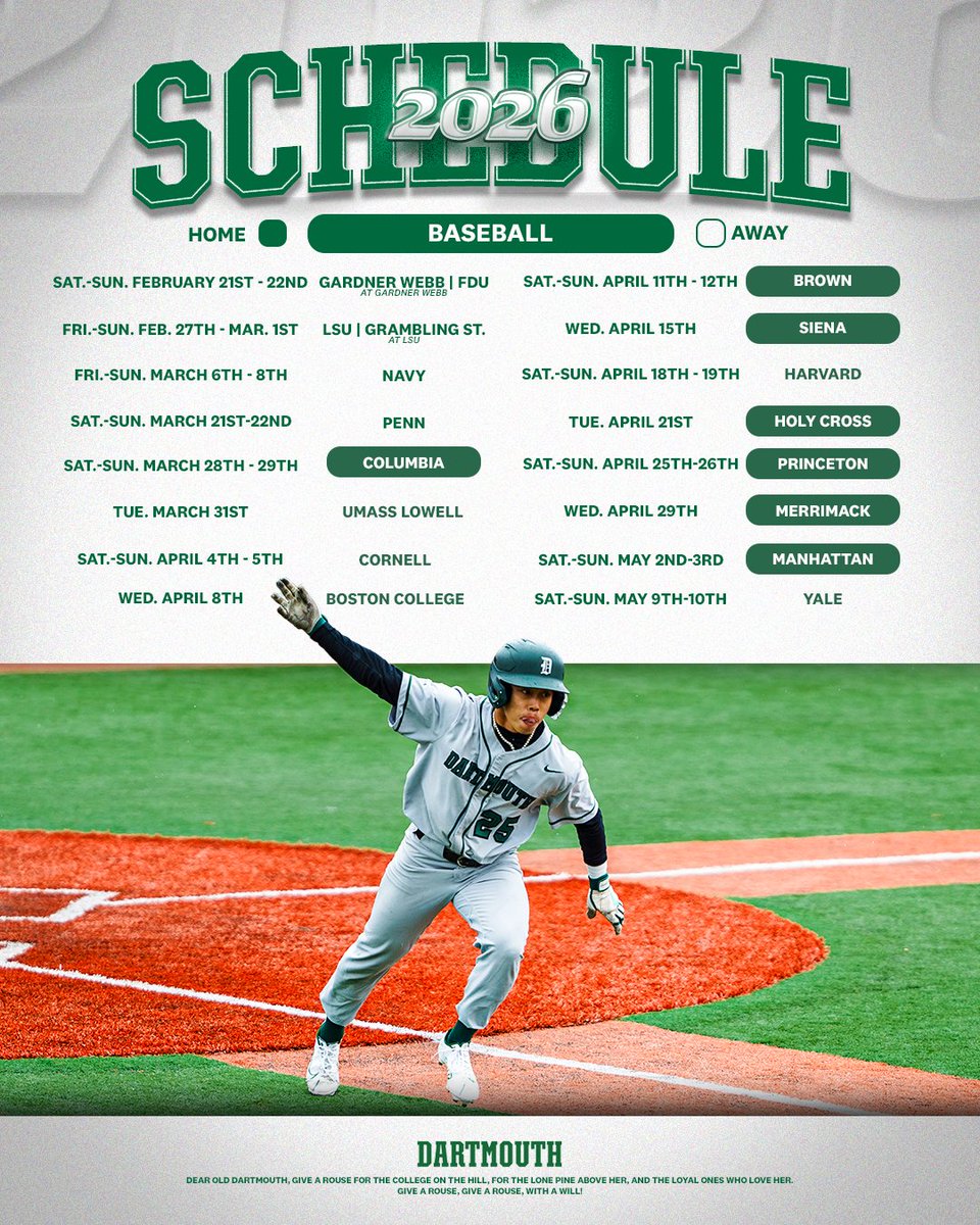 Dartmouth Baseball tweet media