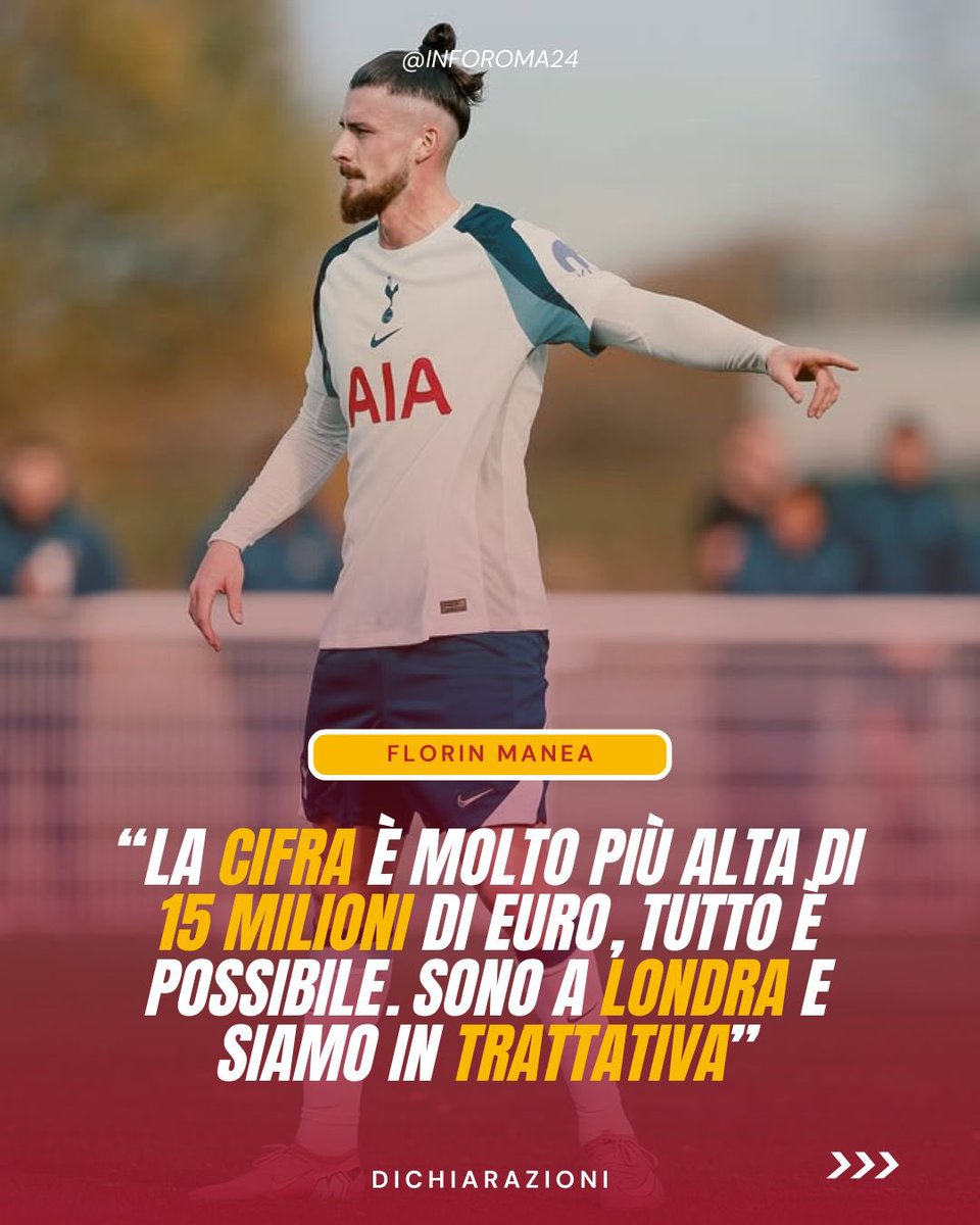 inforoma24's tweet image. 🟡🔴 Florin #Manea, agente di #Dragusin, ha commentato così la situazione di mercato che riguarda il suo calciatore e l’#ASRoma, confermando l’interesse della società giallorossa.

📲: @digisportro