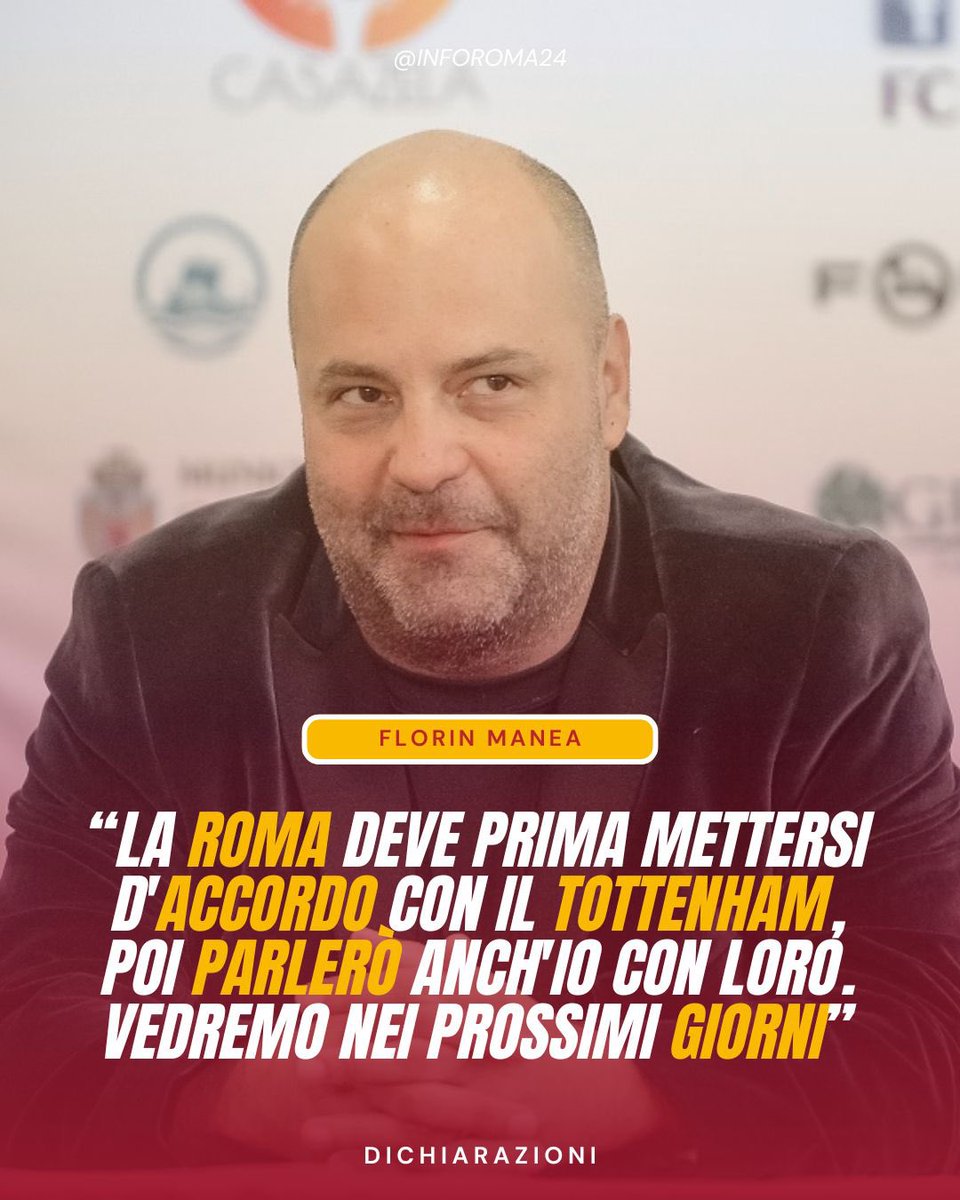 inforoma24's tweet image. 🟡🔴 Florin #Manea, agente di #Dragusin, ha commentato così la situazione di mercato che riguarda il suo calciatore e l’#ASRoma, confermando l’interesse della società giallorossa.

📲: @digisportro