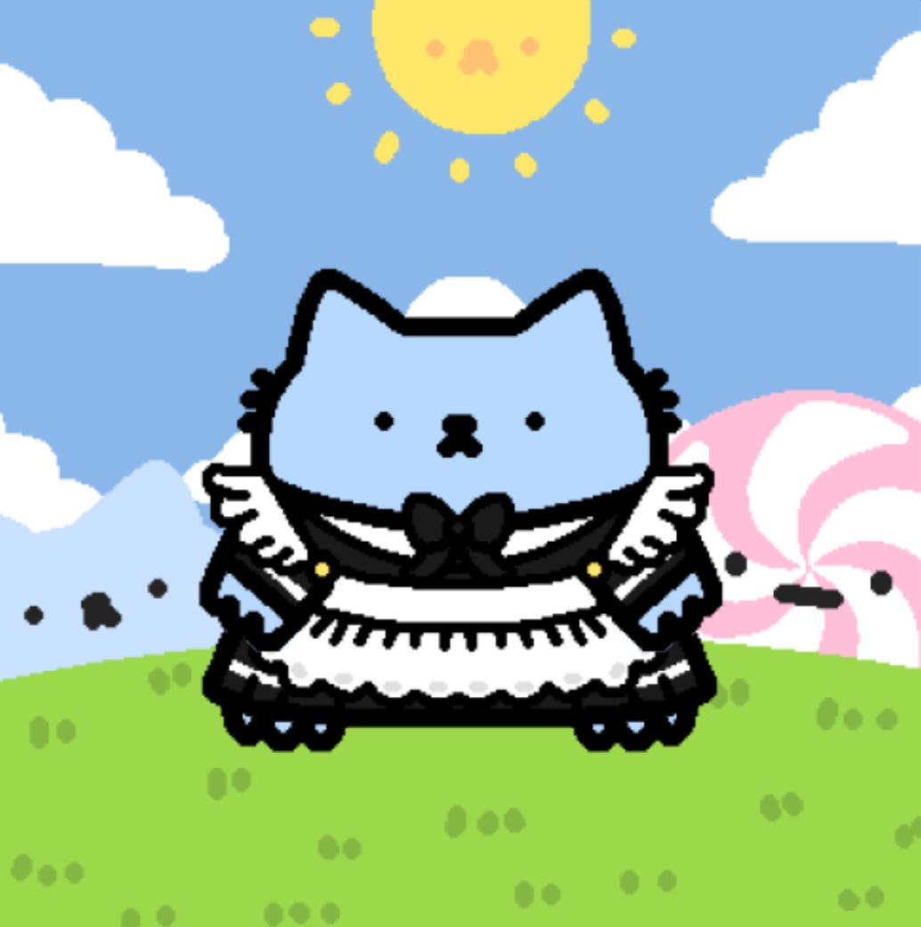 larsonchikk's tweet image. nub-chan is the cutest maid