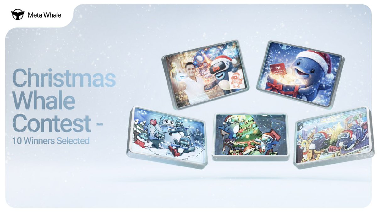 Christmas Whale Contest — Results 🎄🐋

The Christmas contest is officially over, and we’ve selected 10 winners. 🎁 Winners ($100 each):

— 2vcstudio
— alexanderkelly80948
— protrollek
— johnlopez0224
— boykidstrong
— kinggoodboys
— amanshukla0045
— adelrasa
— ogaustin1 #ces $CES