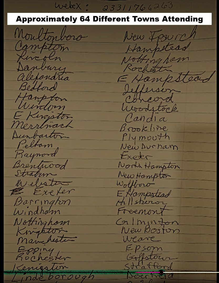 HTG03842's tweet photo. @REGRVR Approximately **64 DIFFERENT TOWNS** Attended the Hearing at Rockingham County Superior Court in Brentwood, NH on 01-08-2026 https://t.co/XzORYc2eVn