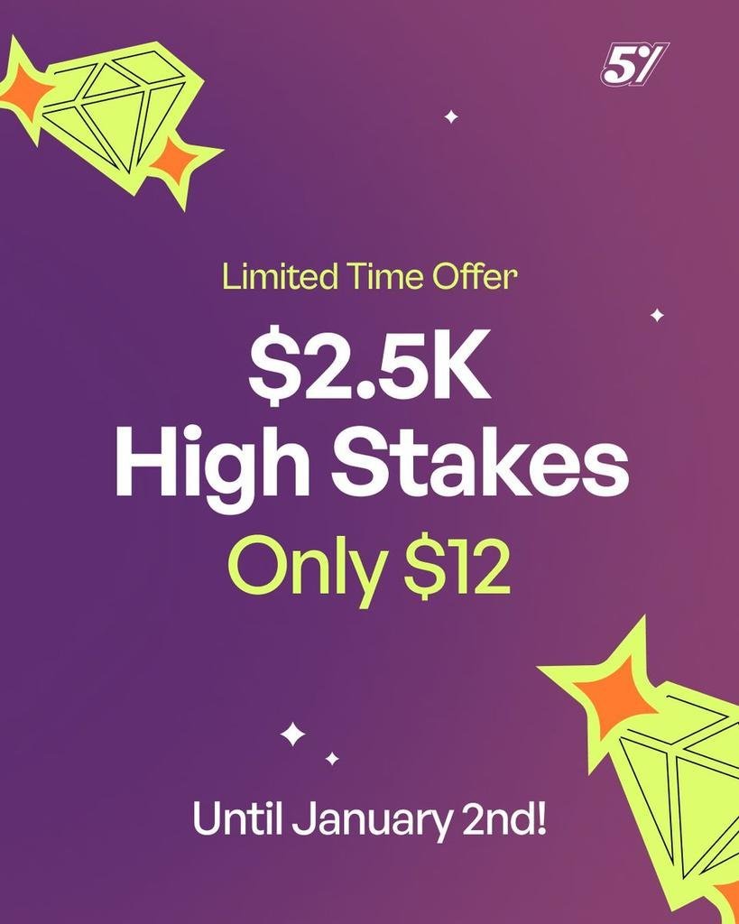 ambeingsatya's tweet image. 🎁 GIVEAWAY + CRAZY DEAL ALERT 🎁

We’re giving away 2× $2,500 High Stakes accounts 💥

How to enter:
👉 Follow 
@the5erstrading
 
@ambeingsatya 

👉 Like &amp;amp; repost
👉 Tag 3 trader friends

🔥 Bonus Deal:
The5ers is still offering a $2,500 High Stakes account for just $12 until…