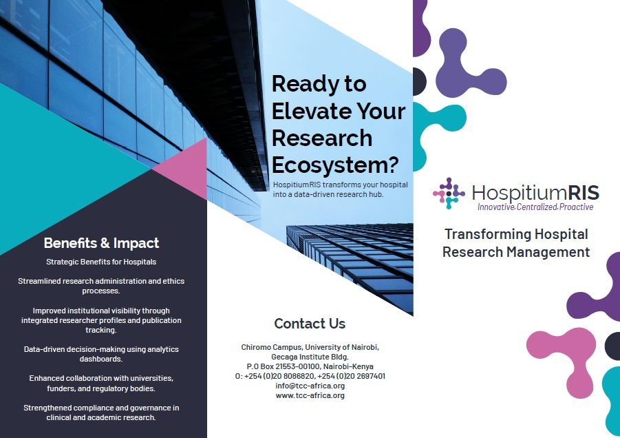HospitiumRIS's tweet photo. HospitiumRIS is a Current Research Information System (CRIS) https://t.co/IINxqNhvED and part of the @tccafrica #OpenInfrastructure program that provides full capabilities for managing &amp; disseminating information about research activities in a hospital. HospitiumRIS assists the https://t.co/sInDHgbFwG
