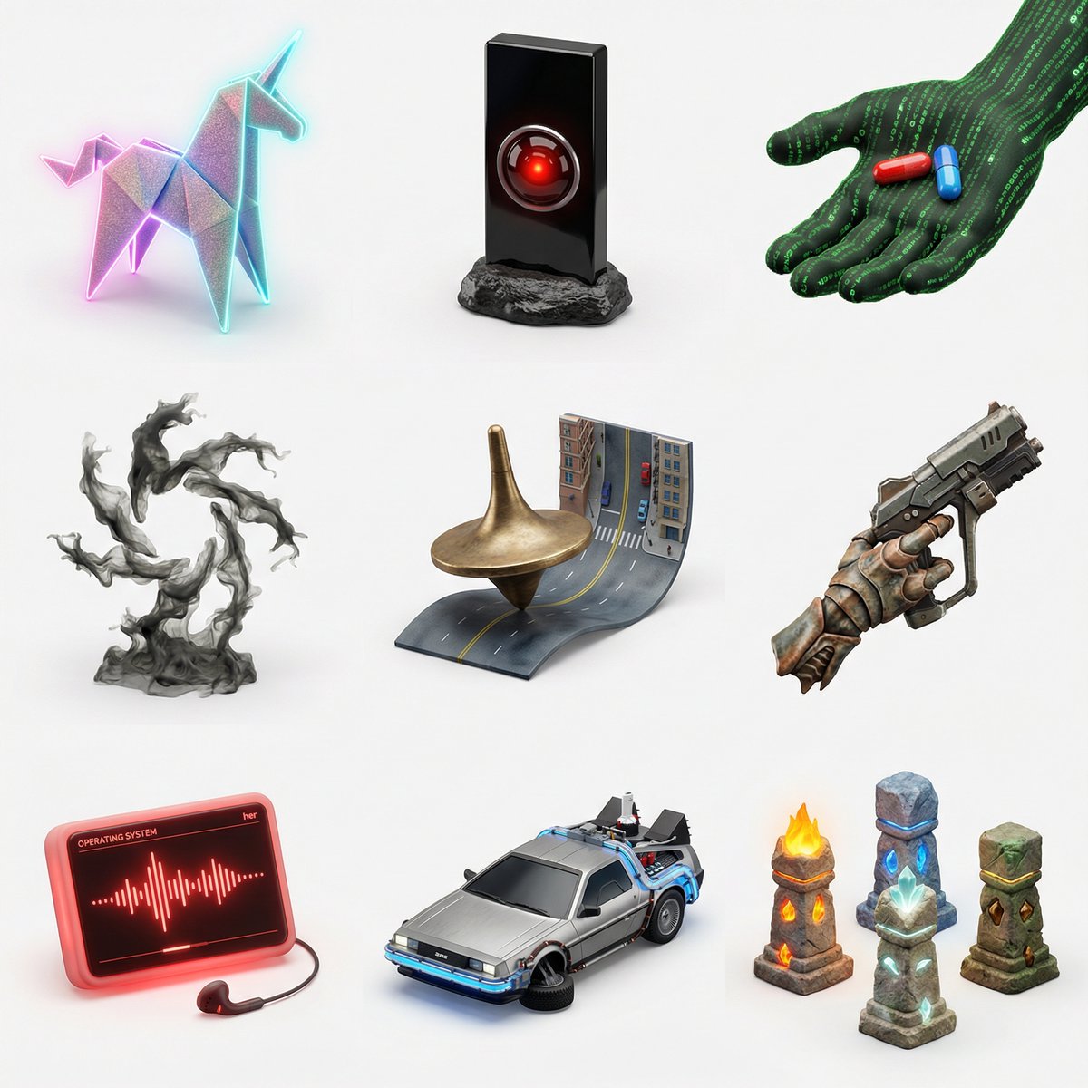 Sci‑fi movie icon grid