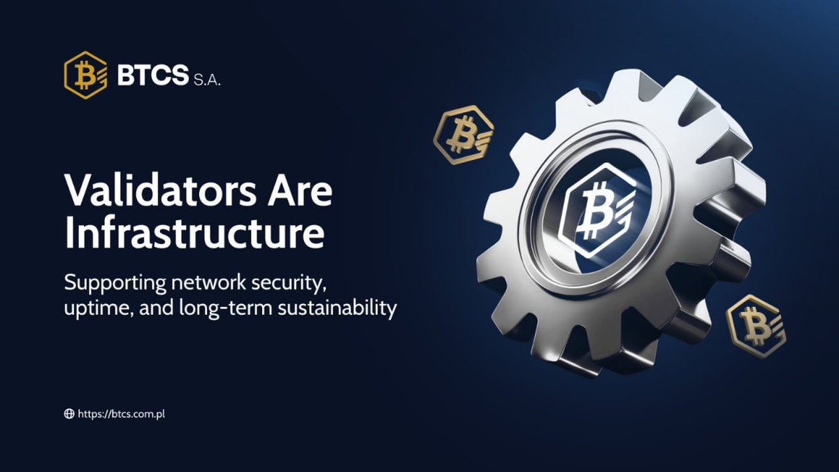 Validators are not just yield mechanisms. They are core infrastructure that  supports network security, uptime, and long-term sustainability, allowing  BTCS to turn treasury assets into productive onchain capital.