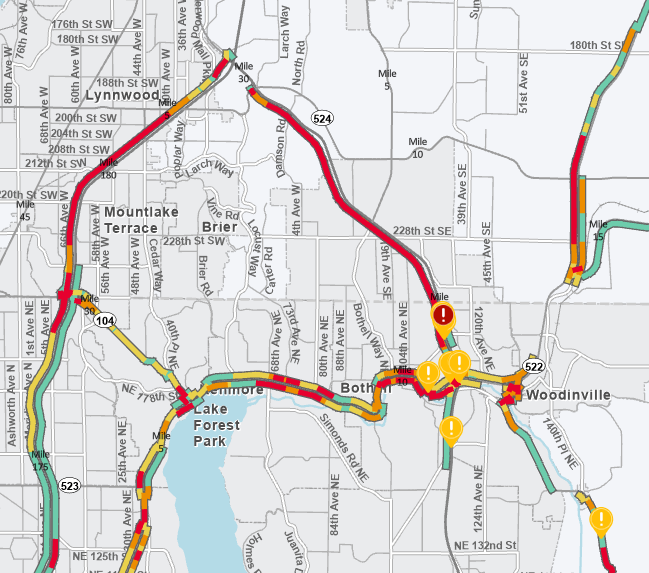 [I-405] I-405 南行封锁！ 拥堵五英里