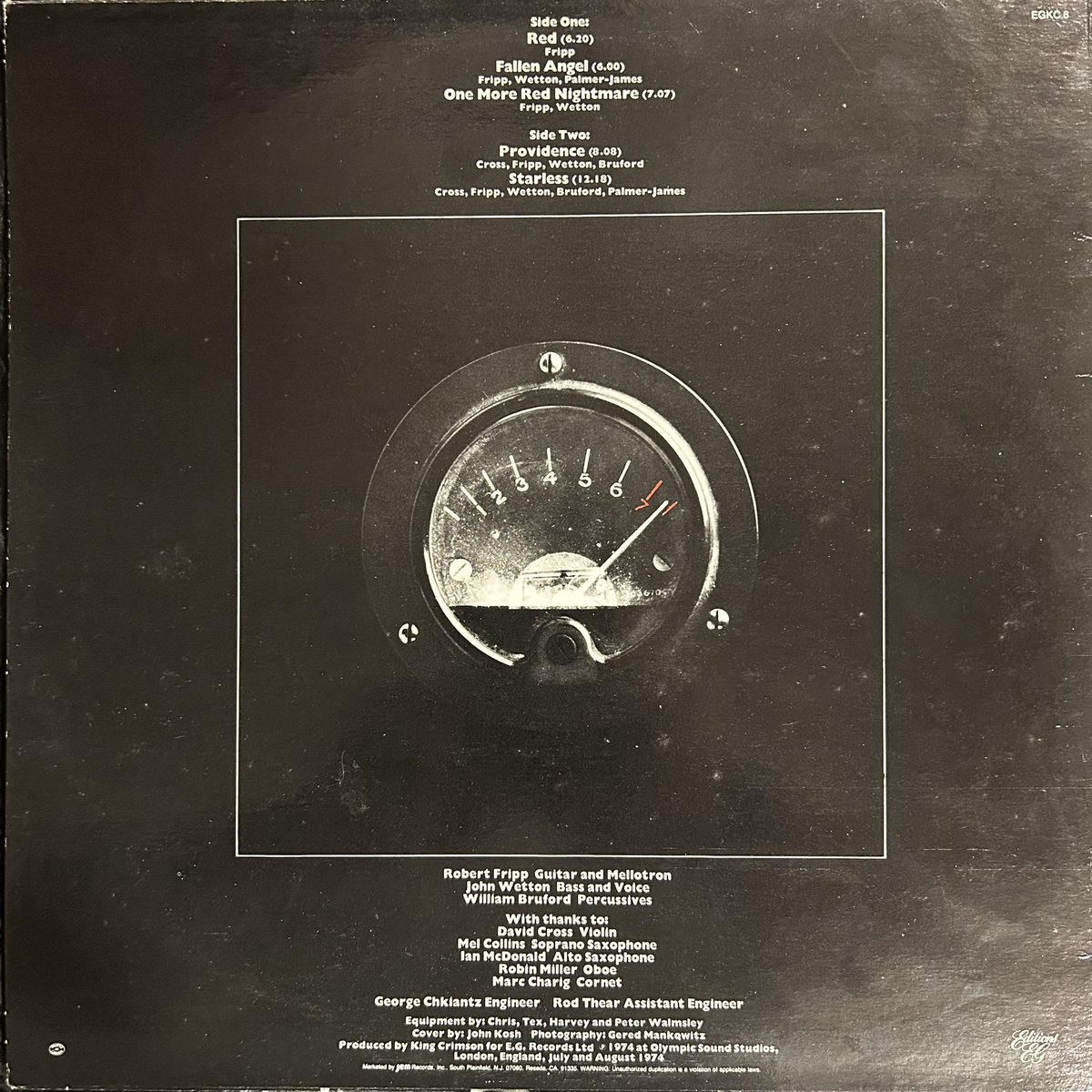 VariationsVinyl's tweet image. #AtoZ -The Redux- (Letter K)  
#KingCrimson “Red” 1974  
Seventh studio album. Intense, heavy prog-Fripp and company throw off the pretense of restraint and go heavy. #nowspinning #vinyl #vinylcommunity