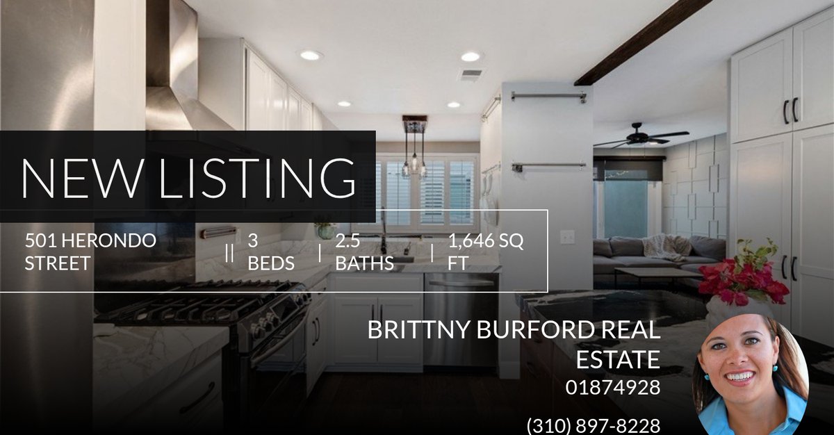 📍 New Listing 📍 Take a look at this fantastic new property that just hit the market located at 501 Herondo Street 50 in Hermosa Beach. Reach out here or at (310) 897-8228 for more information

Brittny Burford
Estate Prope... homeforsale.at/501_HERONDO_ST…
