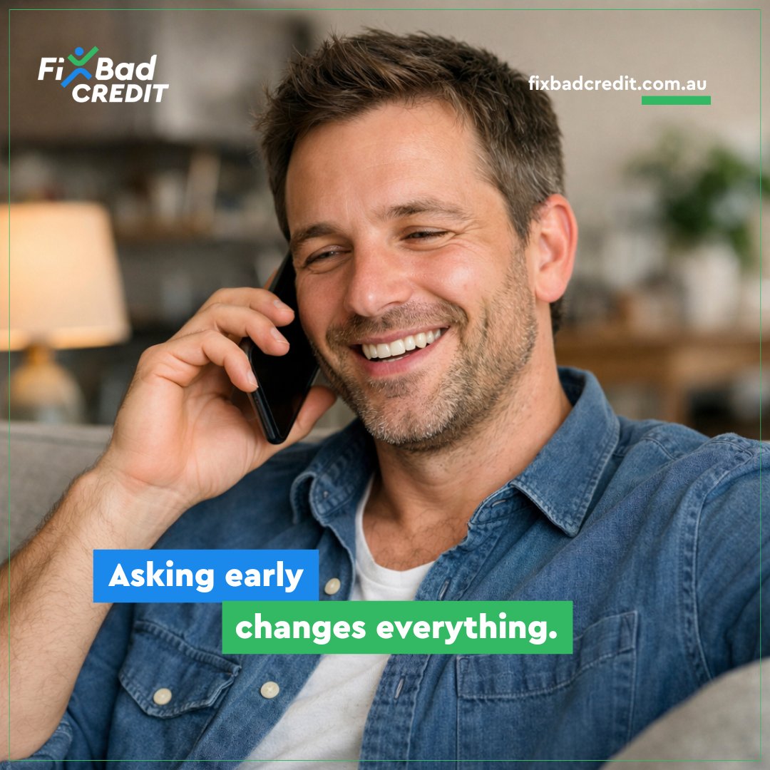 fix_badcredit's tweet photo. 💬 Struggling to keep up with repayments? 
Asking early can open fair options before things spiral. 
Support exists, even if it feels awkward. 
FBC helps people understand hardship paths and paperwork. 
Have you ever asked early?
#DebtSupportAU #HardshipHelp #MoneyStress https://t.co/sPmR4GHYxX
