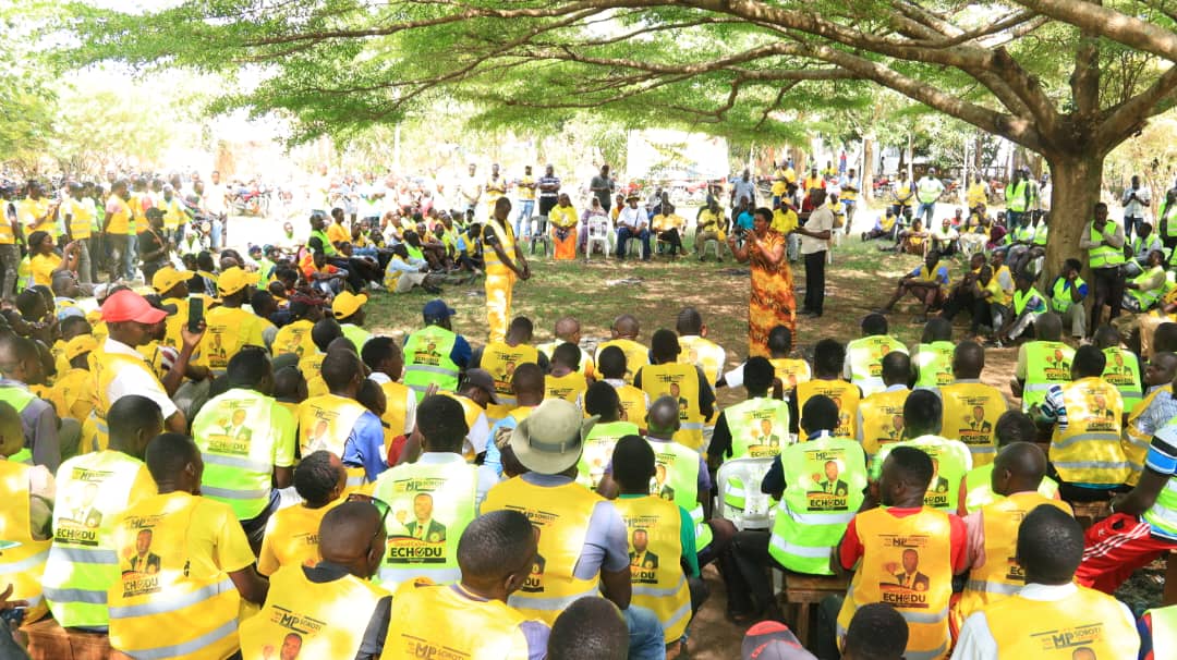 EchoduOfficial's tweet photo. This afternoon at Soroti Central Secondary School, I had a great time engaging with transport officers our (boda boda riders)from Soroti City West and East. The boda boda business supports thousands of households in Soroti and across the country, and it deserves recognition and strong support to enhance its operations and sustainability.
#ProtectingTheGains 
#Nrmnewenergy