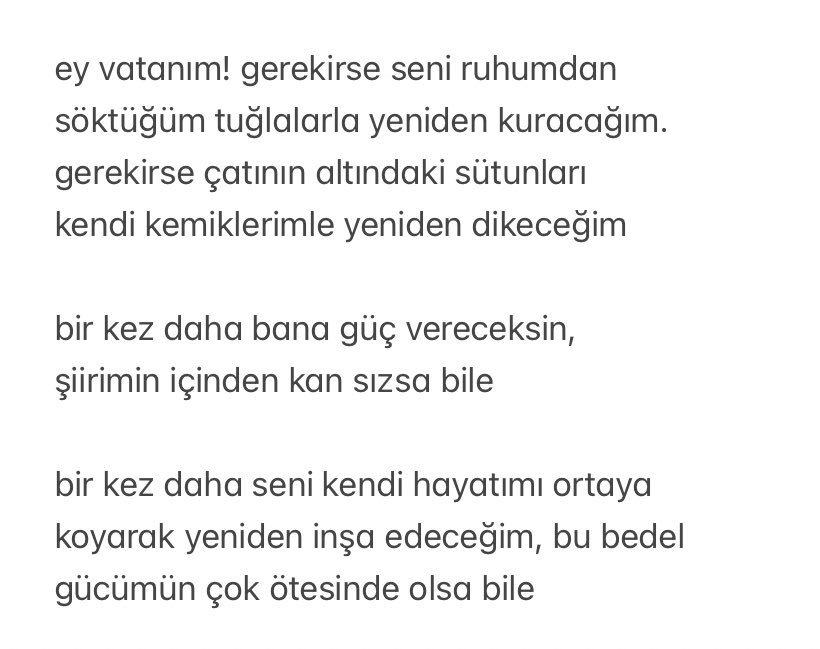 iranlı şair ve feminist simin behbahani işkence ve tehdite boyun eğmemiş rejime karşı durup şiirlerinde de sık sık politik eleştirilere yer vermişti. mürekkep yoktu, kanımla yazdım bu şiirleri dedi. kendisi göremeyecek ama çok sevdiği vatanı iran bir gün elbet özgür olacak