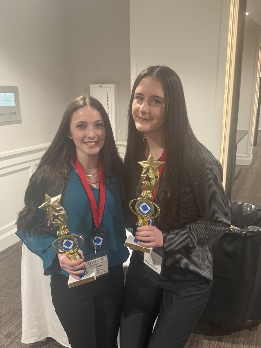 PemBizDECA's tweet photo. BTDM Buying Merchandising 5th place Sadie and Meghan #GoingToStates #PemBizDECA #GoAllIn https://t.co/J1auw8WGfX